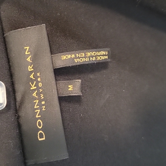 Donna Karan Leather mixed media Jacket, size M - Picture 2 of 5